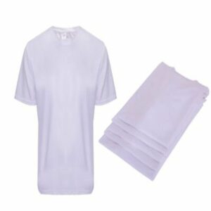 5 יח חולצות דריפיט בצבע לבן