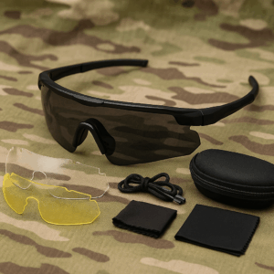 משקפי מגן ירי עם 4 עדשות מתחלפות – TZZ מיי ארמי