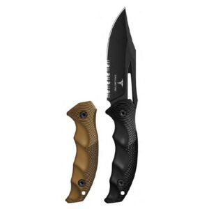 סכין טקטי סכין קומנדו סכין הישרדות - דגם Takumitak - TKF 317 - אפור כהה - Obsidisn