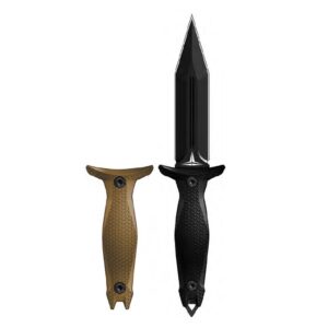 סכין קומנדו טקטית סכין מבנה שלם סכין הישרדות - אפור בהיר - דגם Takumitak - Protector - TKF 303