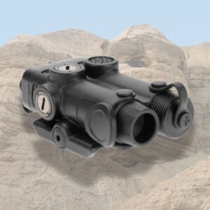 Holosun LE117-IR ציין לייזר אינפרא אדום מטיטניום עם מתאם פיקטיני בעל מנגנון שחרור מהיר, כבל PTT וקייס קשיח לרוס"ר