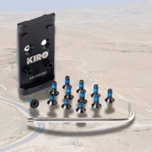 KA-KAGM תושבת לכוונות 407K/507K/EPS/EPS Carry של Holosun עבור דגמי Glock MOS / רמון - עם הכנה לאופטיקה