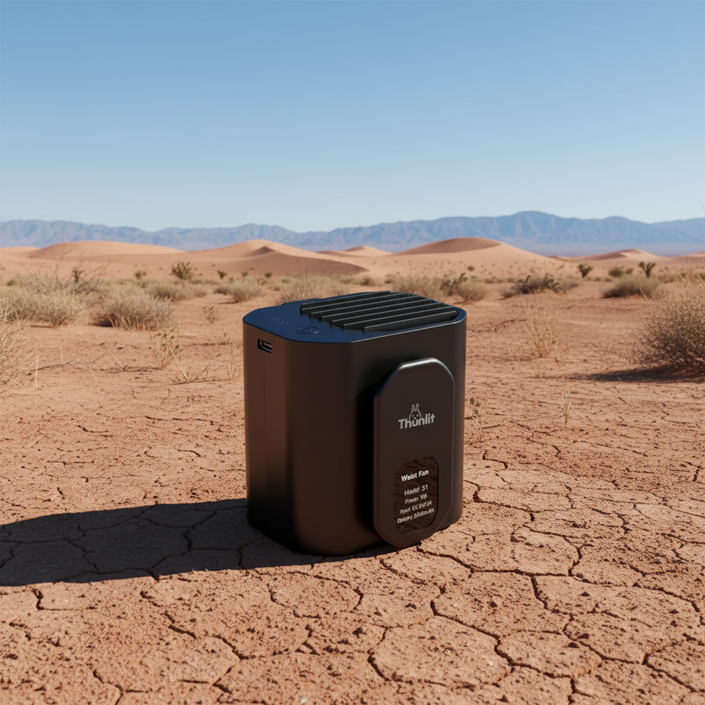 מאוורר טקטי נייד לשטח  6000MAH - נטען - PORTABLE WAIST FAN