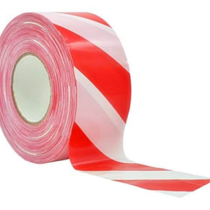 סרט סימון אדום לבן 7.5 ס"מ 200 מטר