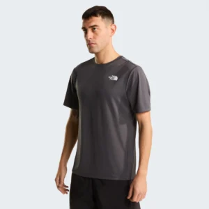 חולצת דרייפיט קצרה לגברים The North Face 24/7 - אפור כהה