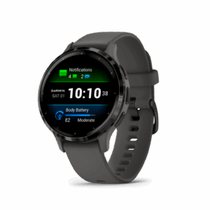 שעון ספורט חכם - 010-02785-00H) Venu 3S (41mm) Slate Stainless Steel Bezel with Pebble Gray Case and Silicone Band)