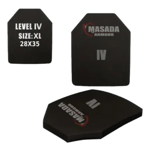 פלטת מיגון בליסטית קרמית רמה 4 MASADA SAPI מידה XL