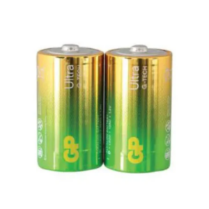 זוג סוללות אלקליין D - GP Ultra Plus