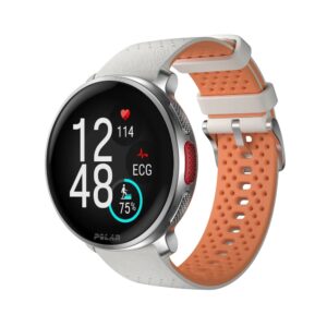 שעון מולטי-ספורט פרימיום Polar Vantage V3 בצבע אפרסק-כסף