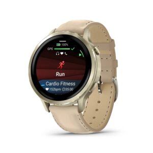 שעון ספורט חכם Venu 4 41mm - עור בז' (010-03013-03H) מבית GARMIN