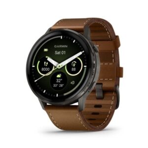שעון ספורט חכם Venu 4 45mm - עור חום (010-03014-03H) מבית GARMIN