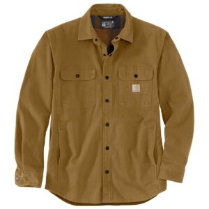 חולצת ג'קט קנבס עם בטנת פליס Carhartt Rugged Flex